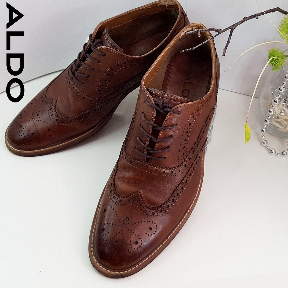 Aldo🍂 Men's Donald Oxfords Cognac Shoes| Lace Up